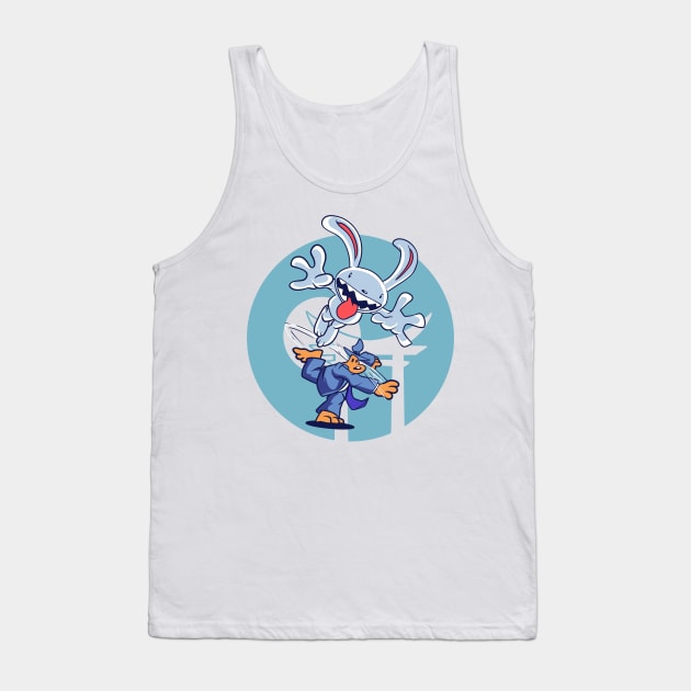 Sam And Max Retro Japanese Tank Top by thelazyshibaai